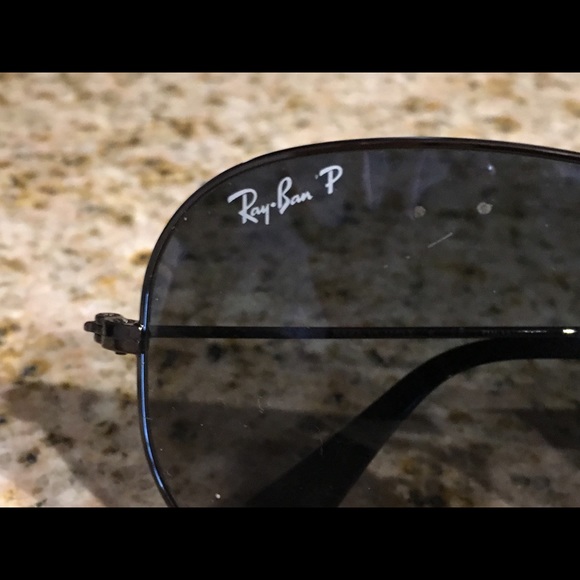 Blue Ray-ban Polaroid aviators (women) - Picture 2 of 2